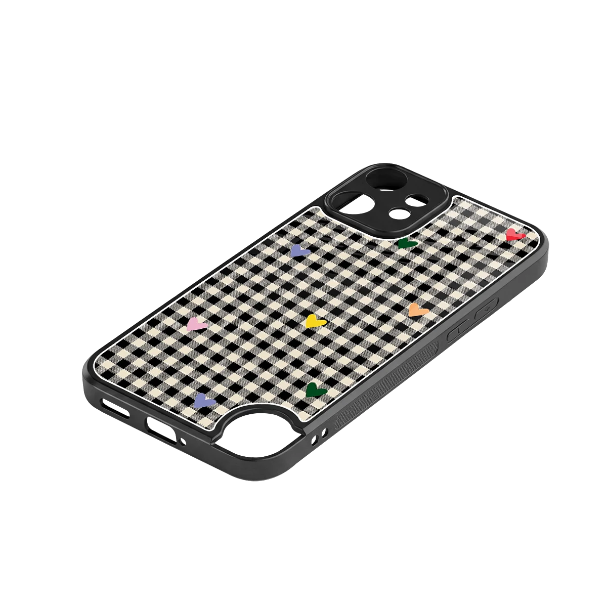 Checkered Love stylish phone case for cmf nothing phone 2 pro | glossy glass and slim fit