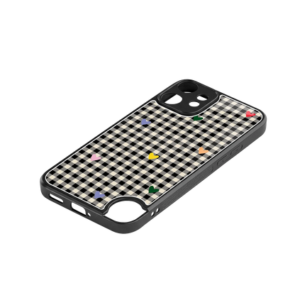 Checkered Love stylish phone case for cmf nothing phone 2 pro | glossy glass and slim fit