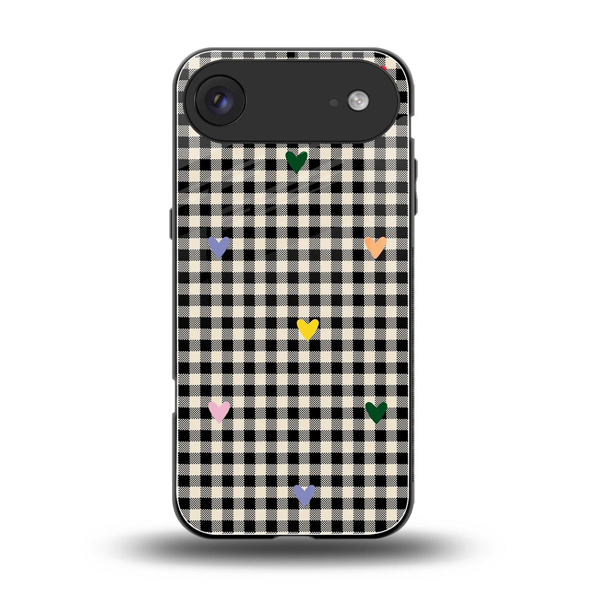 Checkered Love back phone cover | glass case for iphone air