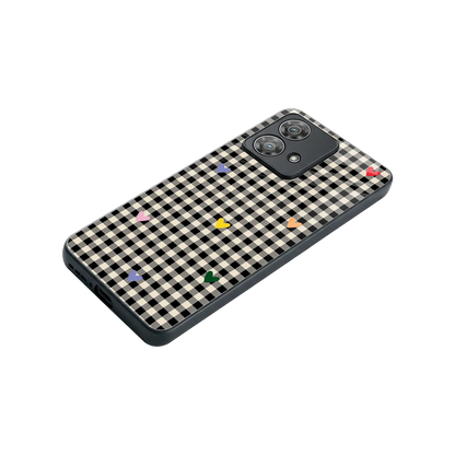 Checkered Love stylish phone case for motorola edge 40 neo 5g | glossy glass and slim fit