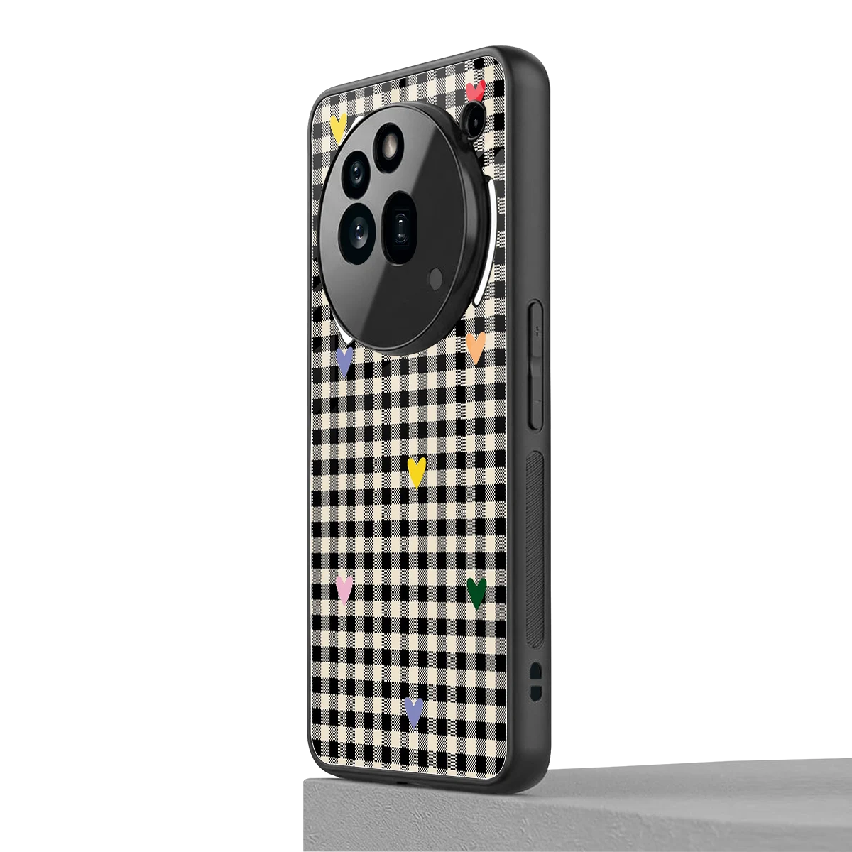 Checkered Love nothing phone 3a pro mobile cover | shockproof glass phone case