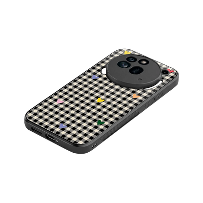 Checkered Love stylish phone case for nothing phone 3a pro | glossy glass and slim fit