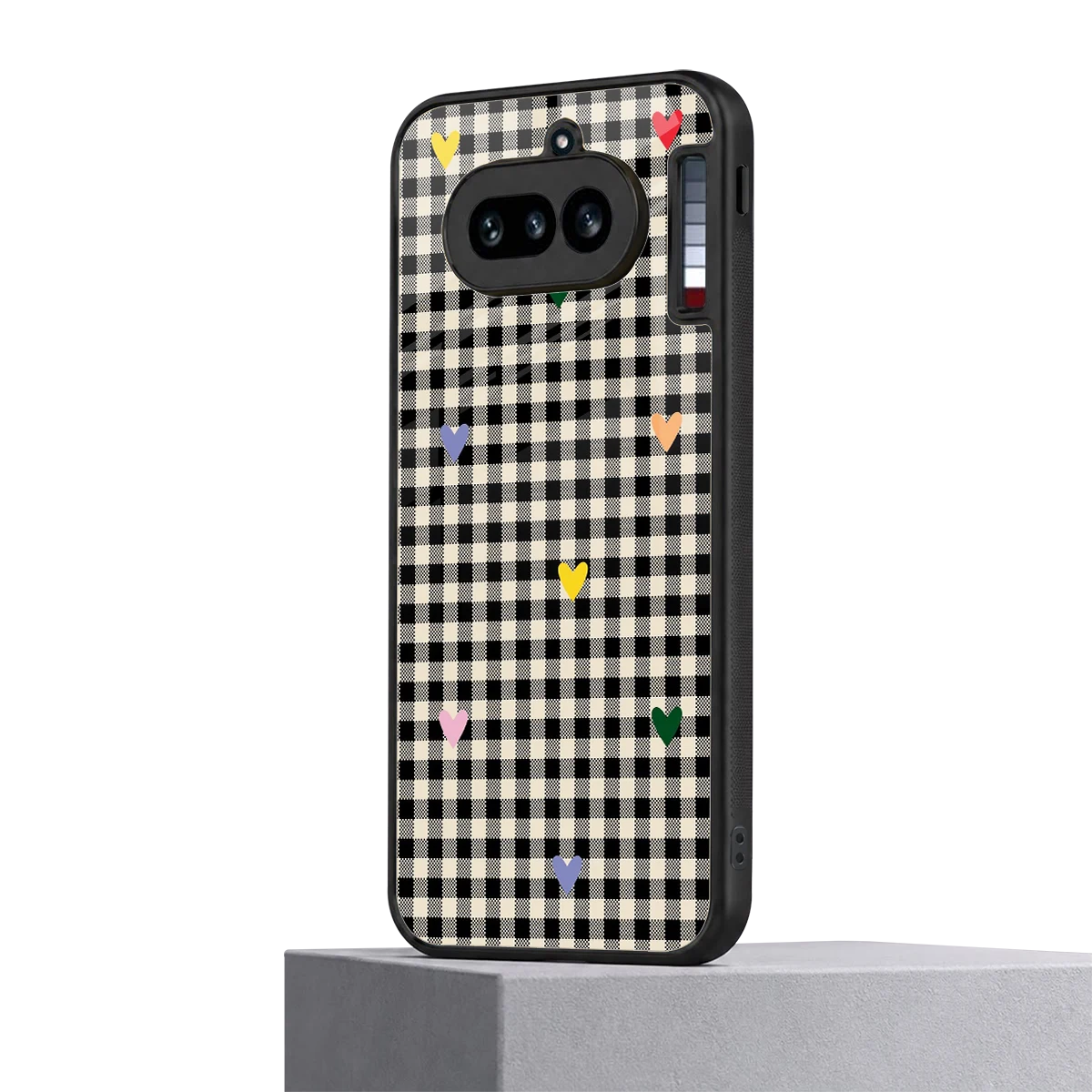 Checkered Love nothing phone 4a mobile cover | shockproof glass phone case
