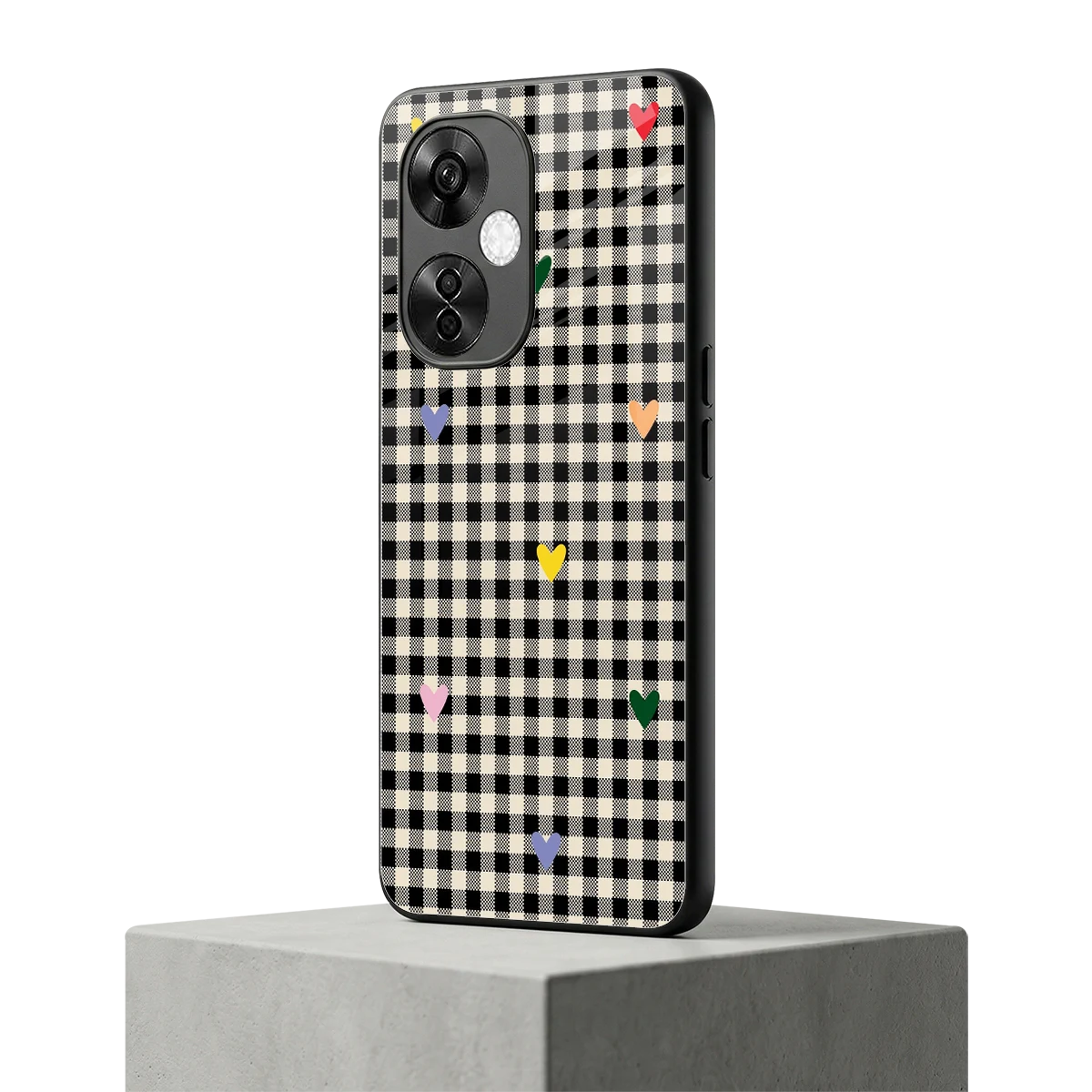 Checkered Love oneplus nord ce 3 lite mobile cover | shockproof glass phone case