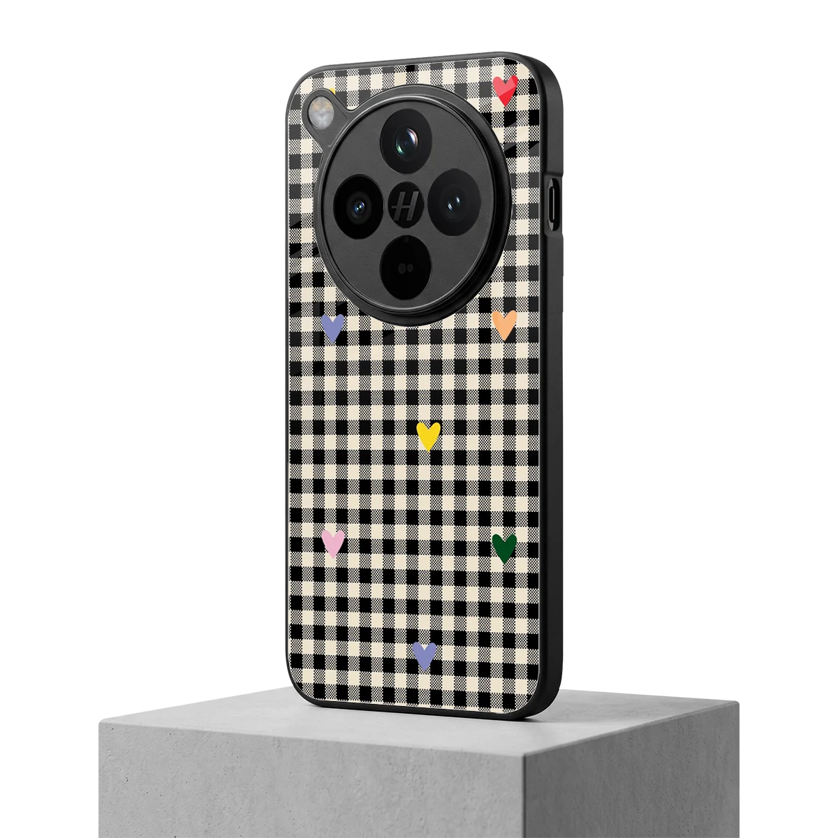 Checkered Love oppo find x8 mobile cover | shockproof glass phone case