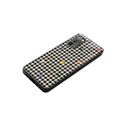 Checkered Love stylish phone case for samsung galaxy s20 fe | glossy glass and slim fit