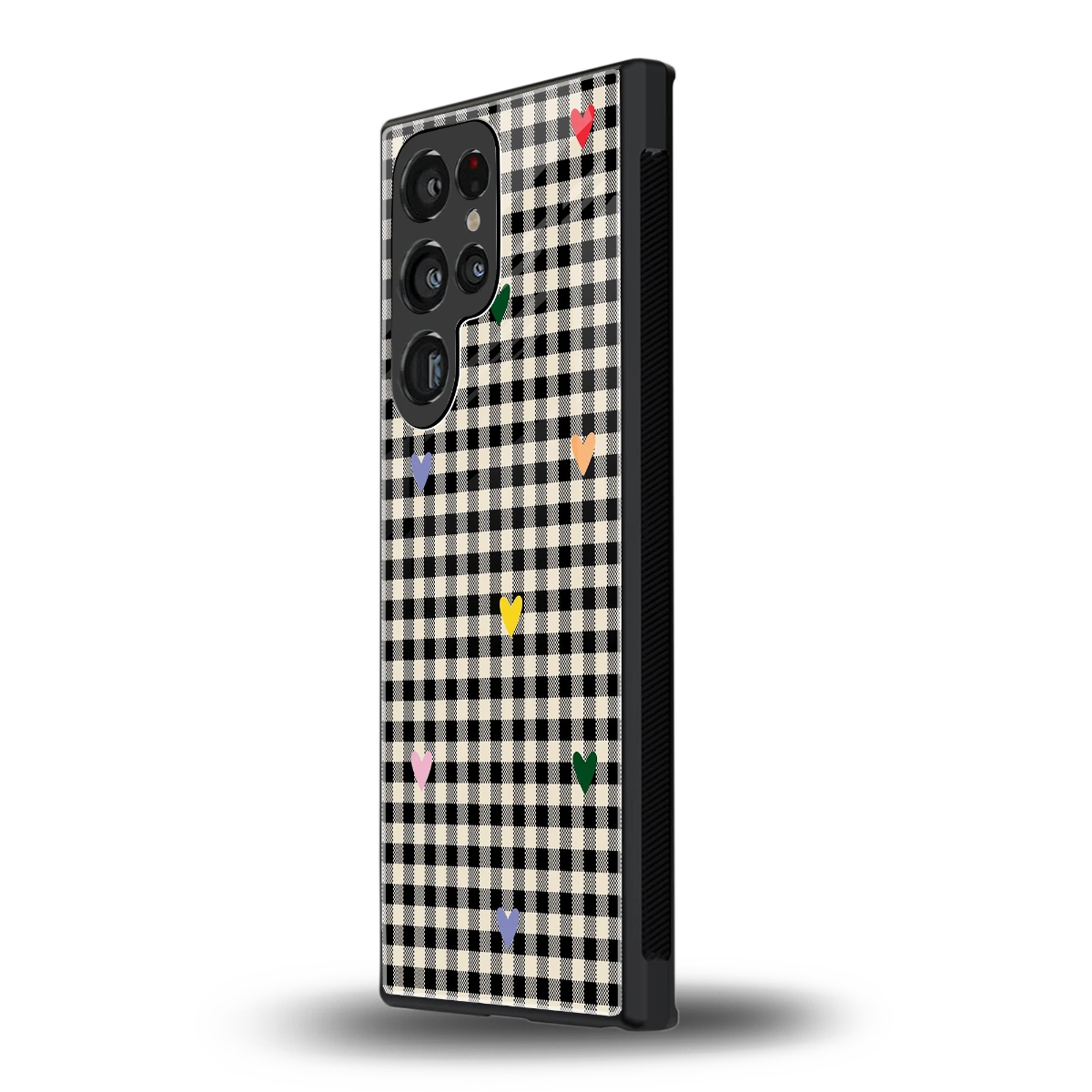 Checkered Love samsung galaxy s23 ultra mobile cover | shockproof glass phone case