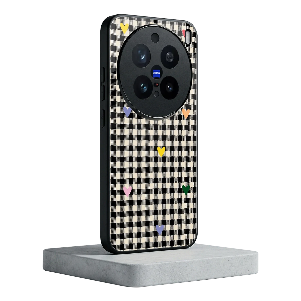 Checkered Love vivo x200 pro mobile cover | shockproof glass phone case
