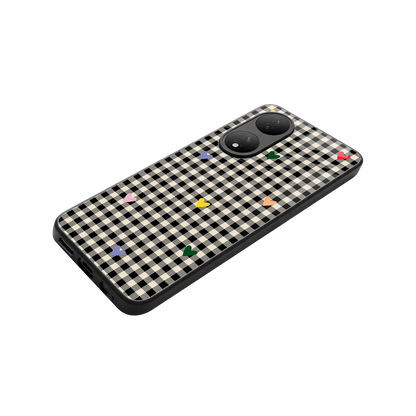 Checkered Love stylish phone case for Vivo-y100 | glossy glass and slim fit