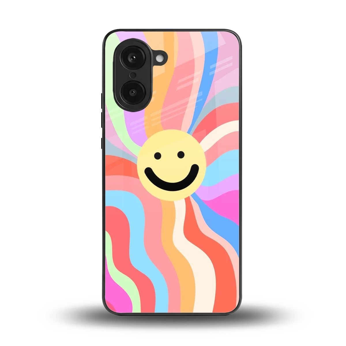 Cheerful Smiley back phone cover | glass case for oneplus nord ce5 5g