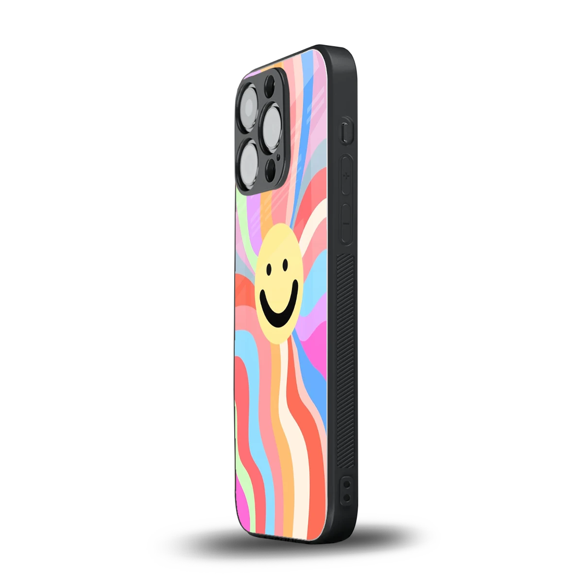 Cheerful Smiley iphone 13 pro mobile cover | shockproof glass phone case