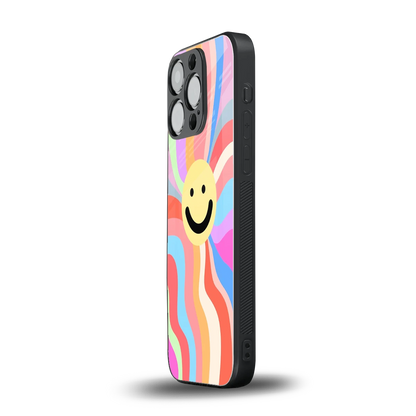 Cheerful Smiley iphone 12 pro mobile cover | shockproof glass phone case