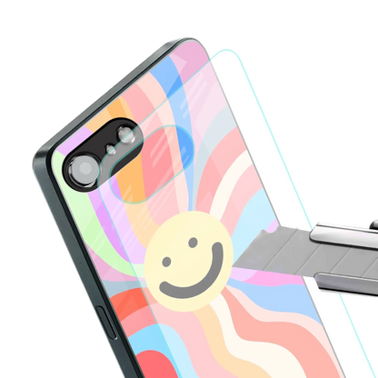 Cheerful Smiley stylish phone case for iphone 16e | glossy glass and slim fit