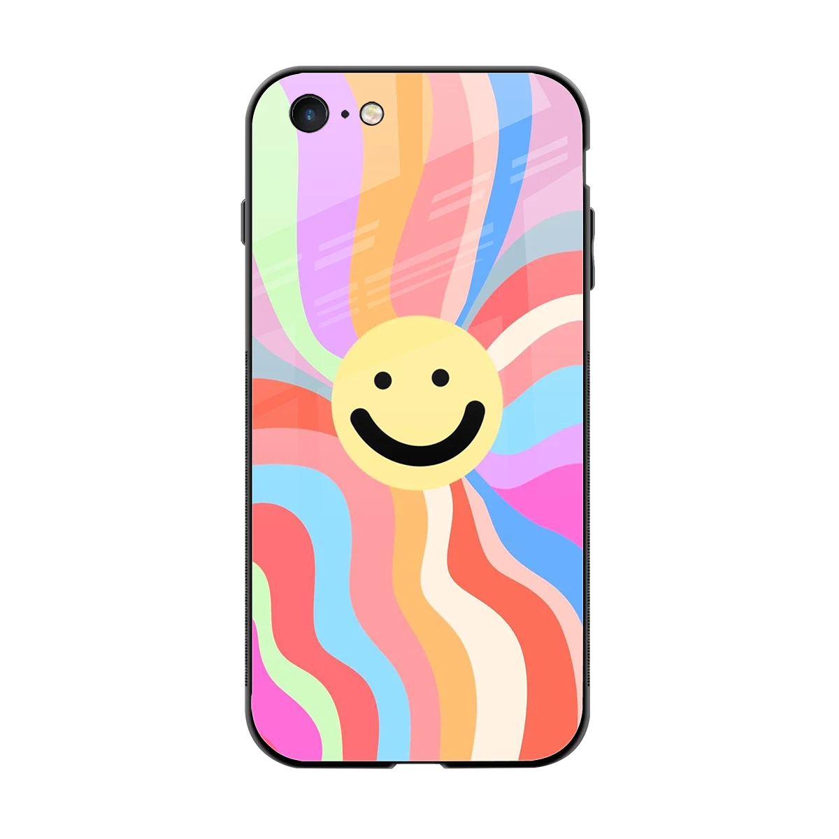 Cheerful Smiley back phone cover | glass case for iphone 6