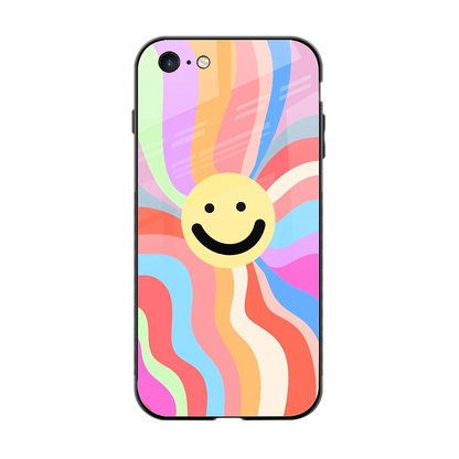 Cheerful Smiley back phone cover | glass case for iphone 6