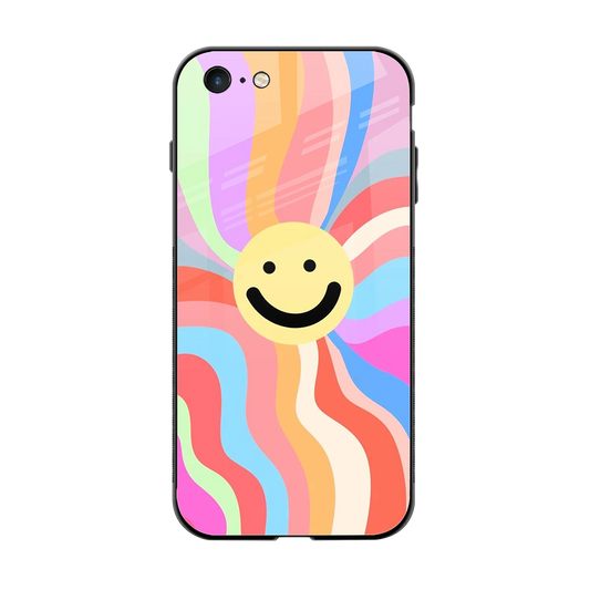 Cheerful Smiley back phone cover | glass case for iphone 6