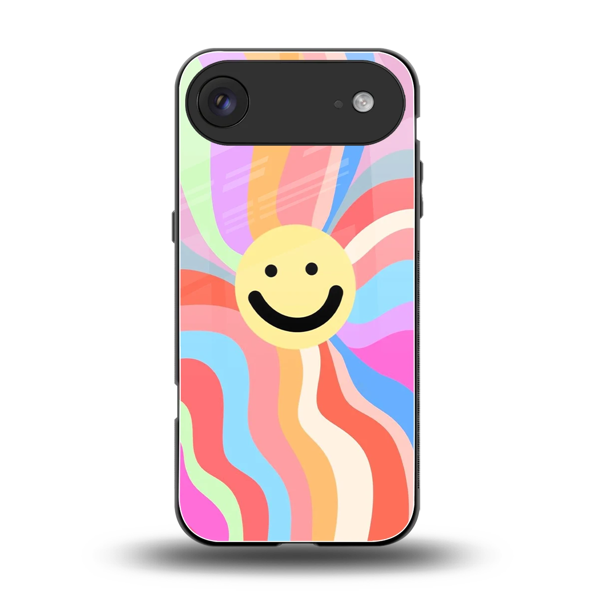 Cheerful Smiley back phone cover | glass case for iphone air