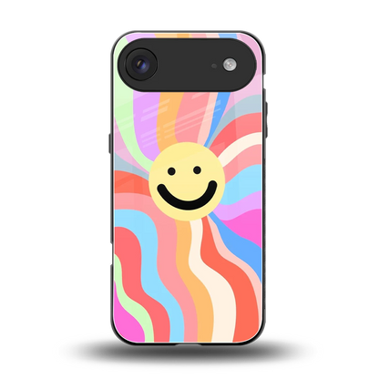 Cheerful Smiley back phone cover | glass case for iphone air