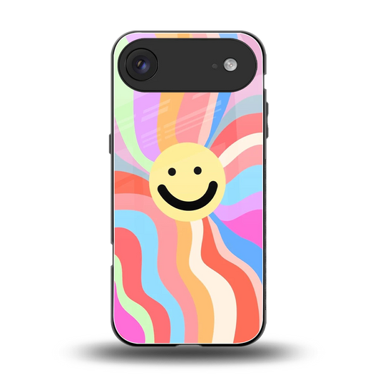 Cheerful Smiley back phone cover | glass case for iphone air