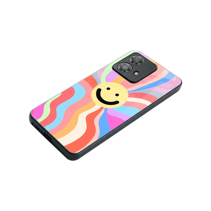 Cheerful Smiley stylish phone case for motorola edge 40 neo 5g | glossy glass and slim fit