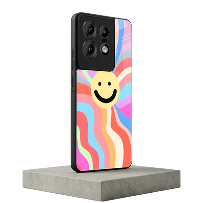 Cheerful Smiley motorola edge 50 pro mobile cover | shockproof glass phone case