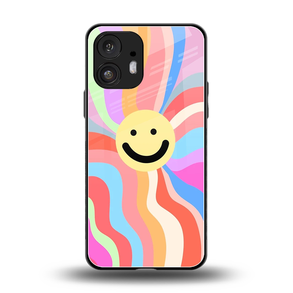Cheerful Smiley back phone cover | glass case for nothing phone 2