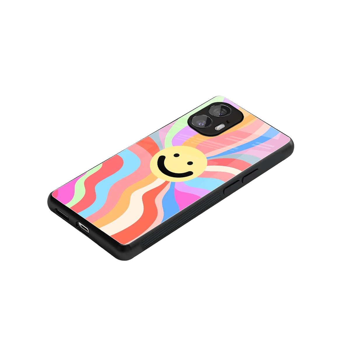 Cheerful Smiley stylish phone case for nothing phone 2 | glossy glass and slim fit