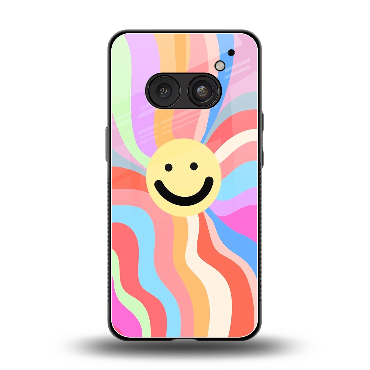 Cheerful Smiley back phone cover | glass case for nothing phone 2a