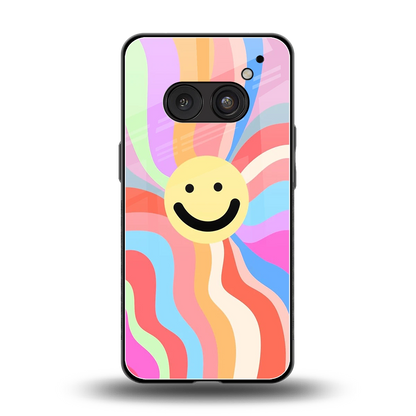 Cheerful Smiley back phone cover | glass case for nothing phone 2a plus