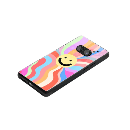 Cheerful Smiley stylish phone case for nothing phone 2a plus | glossy glass and slim fit
