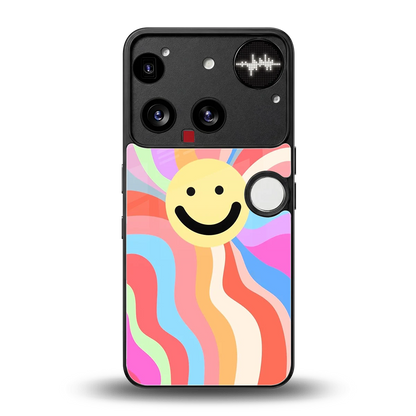 Cheerful Smiley back phone cover | glass case for nothing phone 3