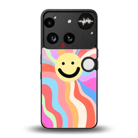 Cheerful Smiley back phone cover | glass case for nothing phone 3