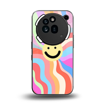 Cheerful Smiley back phone cover | glass case for nothing phone 3a pro