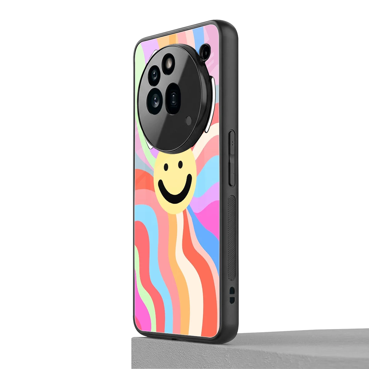 Cheerful Smiley nothing phone 3a pro mobile cover | shockproof glass phone case
