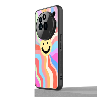 Cheerful Smiley nothing phone 3a pro mobile cover | shockproof glass phone case