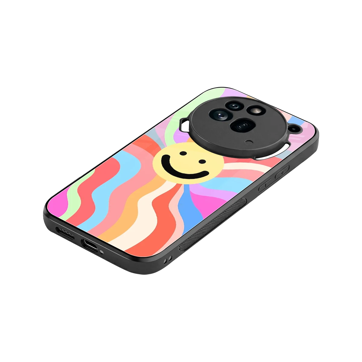 Cheerful Smiley stylish phone case for nothing phone 3a pro | glossy glass and slim fit