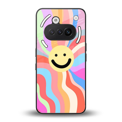 Cheerful Smiley back phone cover | glass case for nothing phone 3a