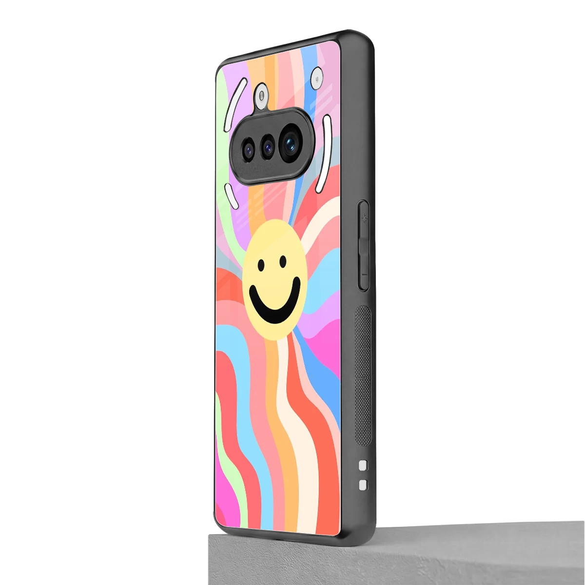 Cheerful Smiley nothing phone 3a mobile cover | shockproof glass phone case