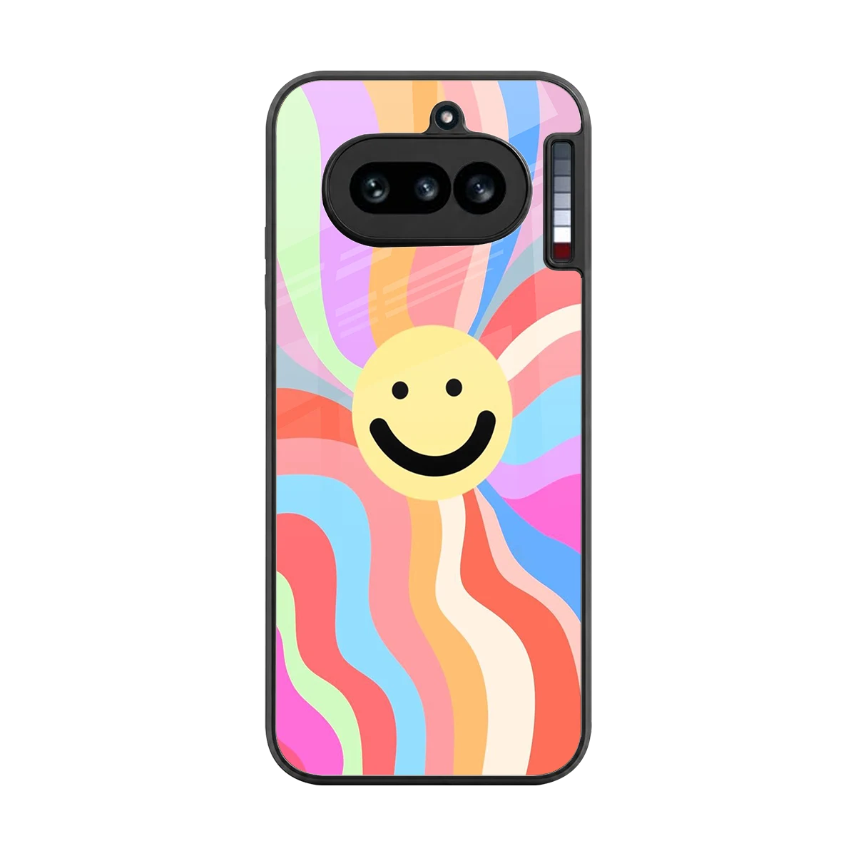 Cheerful Smiley back phone cover | glass case for nothing phone 4a