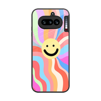 Cheerful Smiley back phone cover | glass case for nothing phone 4a