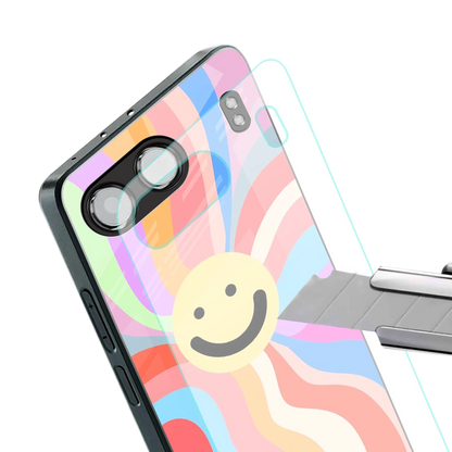 Cheerful Smiley stylish phone case for oneplus nord 4 | glossy glass and slim fit