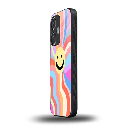 Cheerful Smiley oneplus nord ce 3 mobile cover | shockproof glass phone case