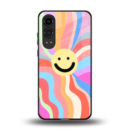 Cheerful Smiley back phone cover | glass case for oneplus nord ce 4 lite