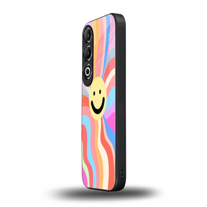 Cheerful Smiley oneplus nord ce 4 mobile cover | shockproof glass phone case