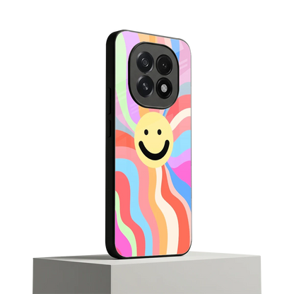 Cheerful Smiley oppo f29 5g mobile cover | shockproof glass phone case
