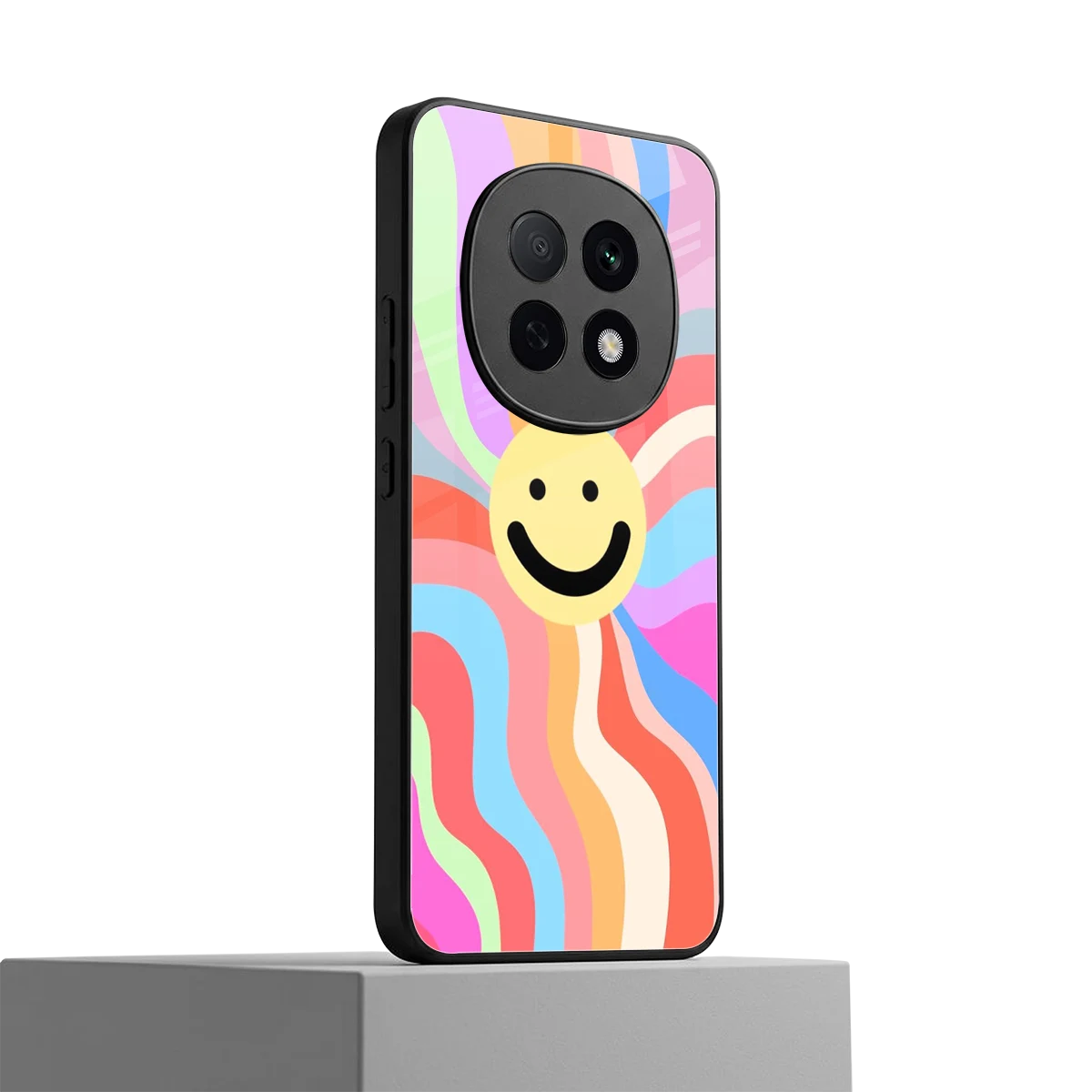Cheerful Smiley oppo f29 pro 5g mobile cover | shockproof glass phone case