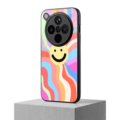 Cheerful Smiley oppo find x8 mobile cover | shockproof glass phone case