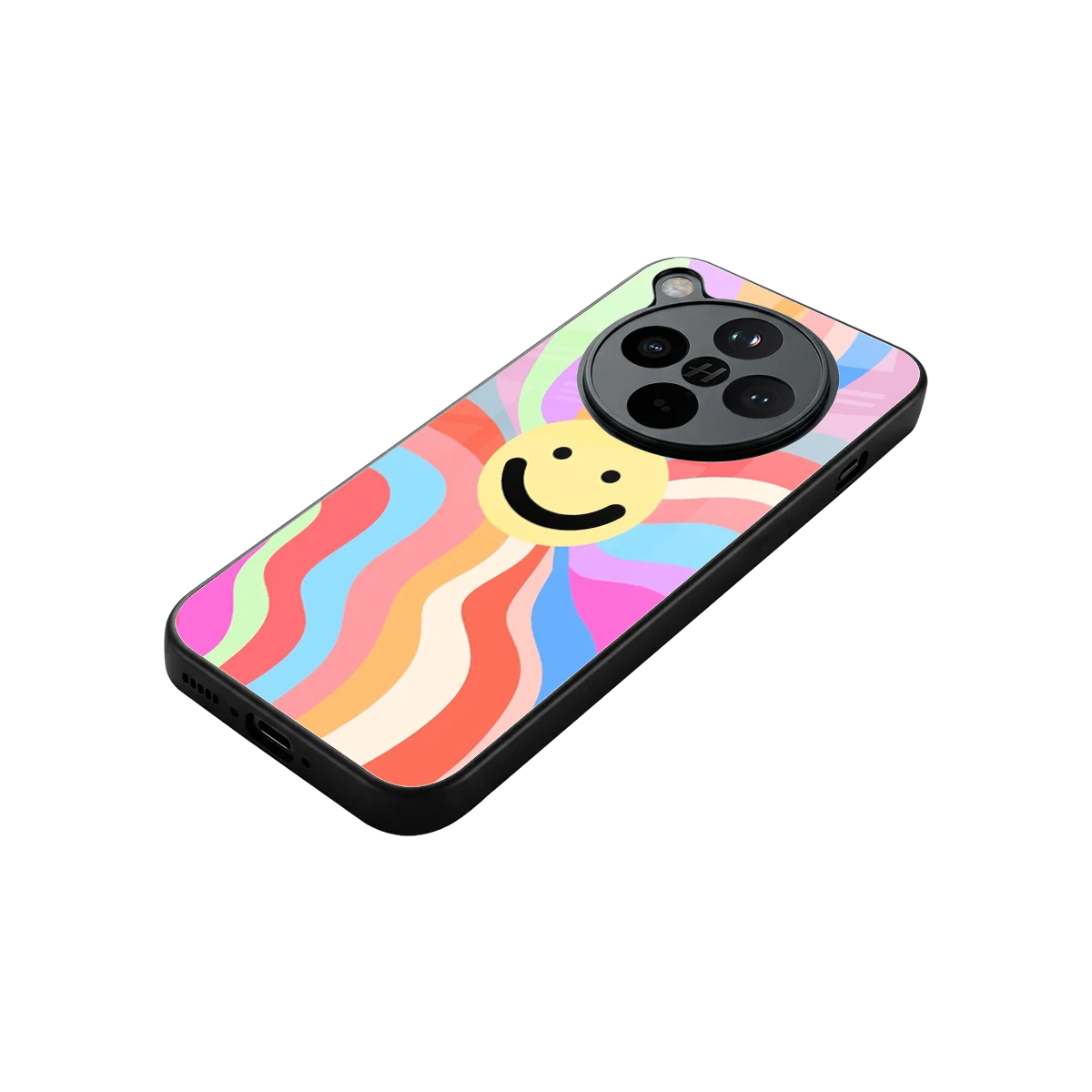 Cheerful Smiley stylish phone case for oppo find x8 | glossy glass and slim fit