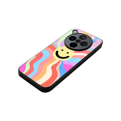 Cheerful Smiley stylish phone case for oppo find x8 | glossy glass and slim fit