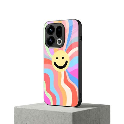Cheerful Smiley oppo find x9 mobile cover | shockproof glass phone case